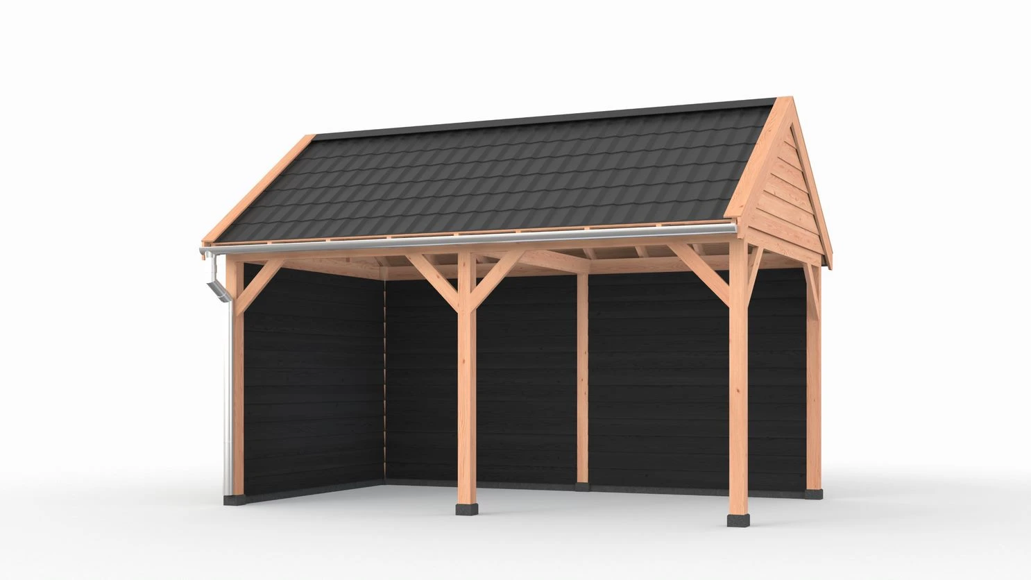 Douglas DIY overkapping, 500 x 300, met achterwand en zijwand, Westwood - Afbeelding 3